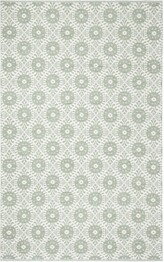 Safavieh Montauk MTK612G Light Green and Ivory