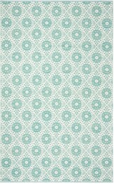 Safavieh Montauk MTK612H Aqua and Ivory