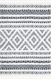 Safavieh Moroccan Tassel Shag MTS628F Grey and Ivory