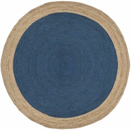 Safavieh Natural Fiber NF801D Royal Blue and Natural