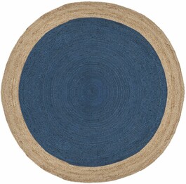 Safavieh Natural Fiber NF801D Royal Blue and Natural