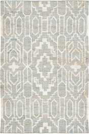 Safavieh Natural Fiber NFB750J Light Blue and Ivory