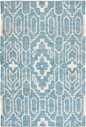 Safavieh Natural Fiber NFB750M Blue and Ivory