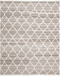 Safavieh Natural Kilim NKM317A Light Grey and Ivory