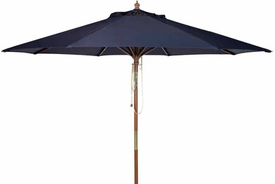 BETHANY 9FT WOODEN UMBRELLA