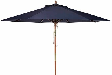 BETHANY 9FT WOODEN UMBRELLA