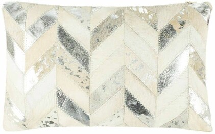 METALLIC HERRINGBONE COWHIDE P
