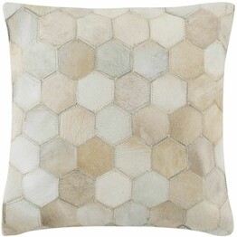 TILED COWHIDE PILLOW