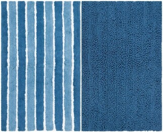 Safavieh Plush Master Bath PMB722AB Blue and Multi