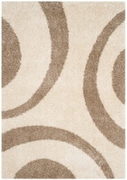 Safavieh Portofino Shag PTS213B Ivory and Beige