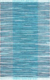 Safavieh Rag Rug RAR122M Light Blue and Grey