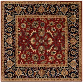 Safavieh Royalty ROY256A Rust and Navy