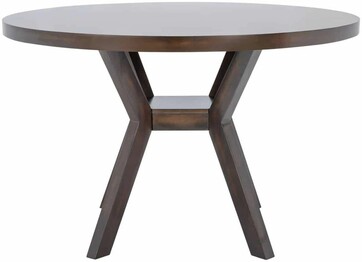 LUIS ROUND WOOD DINING TABLE