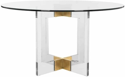 XEVERA ACRYLIC RD DINING TABLE