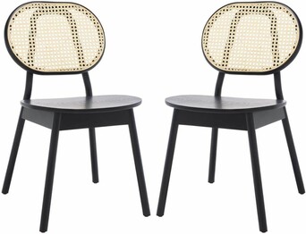 KRISTIANNA RATTAN BACK DINING CHAIR