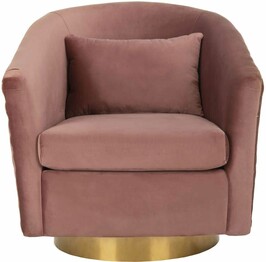CLARA QUILTED SWIVEL TUB CHAIR