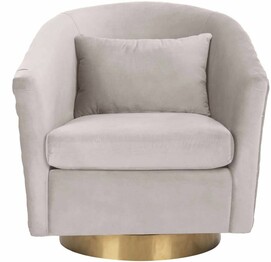 CLARA QUILTED SWIVEL TUB CHAIR