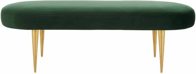 CORINNE VELVET OVAL BENCH
