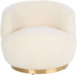 FLYNN FAUX LAMB WOOL SWIVEL CH