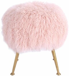 ANNA SHEEPSKIN OTTOMAN