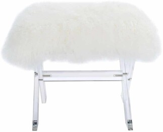 CORALINE SHEEPSKIN OTTOMAN