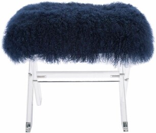 CORALINE SHEEPSKIN OTTOMAN