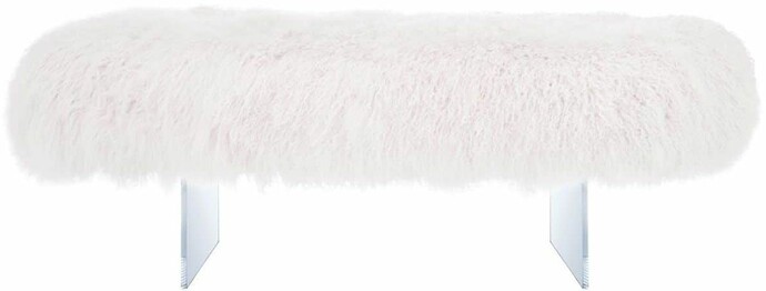 LILLIANA SHEEPSKIN BENCH