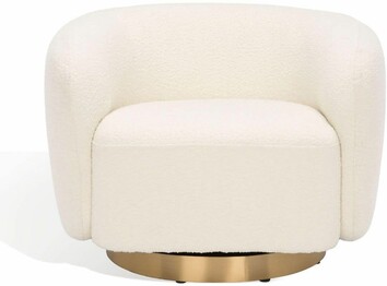 BERNARD BOUCLE SWIVEL ACCENT CHAIR