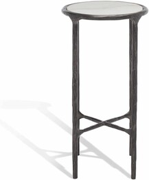 JESSA METAL TALL RD END TABLE