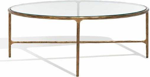 JESSA OVAL METAL COFFEE TABLE