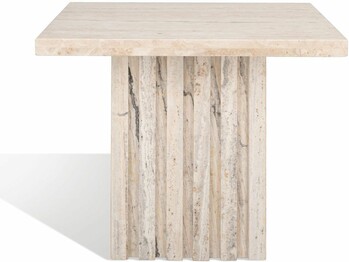 OLIVIA TALL SQUARE MARBLE ACCENT TABLE