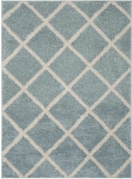 Safavieh New York Shag SG169D Blue and Ivory