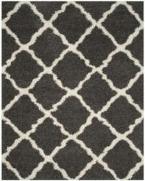 Safavieh Dallas Shag SGD257A Dark Grey and Ivory