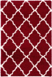 Safavieh SgdDallas Shag SGD257Q Red and Ivory