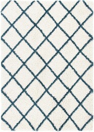 Safavieh Hudson Shag SGH222J Ivory and Slate Blue
