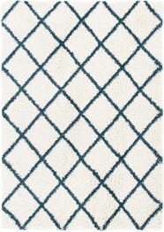 Safavieh Hudson Shag SGH222J Ivory and Slate Blue