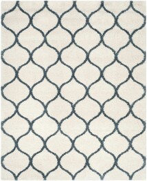 Safavieh Hudson Shag SGH280T Ivory and Slate Blue