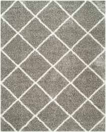 Safavieh Hudson Shag SGH281B Grey and Ivory