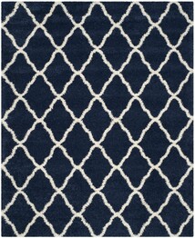 Safavieh Hudson Shag SGH283C Navy and Ivory