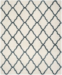 Safavieh Hudson Shag SGH283T Ivory and Slate Blue