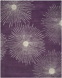 Safavieh Soho SOH712P Purple and Ivory