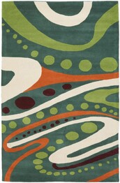 Safavieh Soho SOH856A Teal and Multi