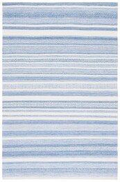 Safavieh Striped Kilim STK425M Blue and Ivory