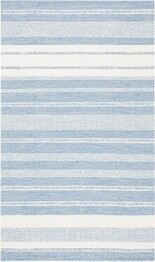 Safavieh Striped Kilim STK503A Ivory and Blue