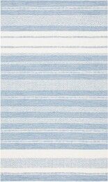 Safavieh Striped Kilim STK503A Ivory and Blue