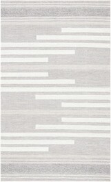 Safavieh Striped Kilim STK505G Silver and Grey