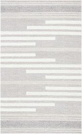 Safavieh Striped Kilim STK505G Silver and Grey