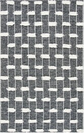 Safavieh Striped Kilim STK508Z Black and Ivory