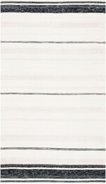 Safavieh Striped Kilim STK512A Ivory and Black