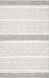 Safavieh Striped Kilim STK519A Ivory and Grey